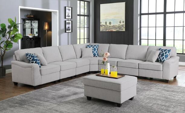l shape sofa with 7 seaters dimensions