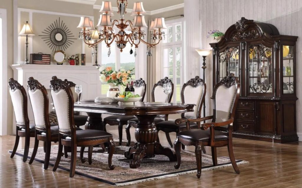 formal walnut dining room style