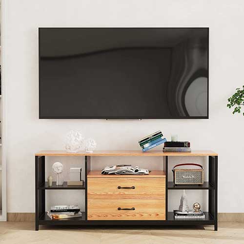 4 shelf tv cabinet with drawers