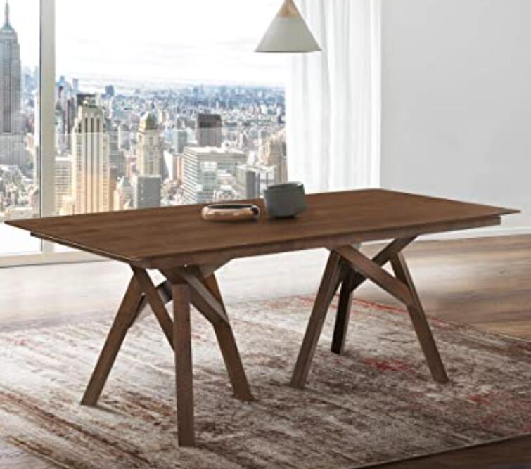 square walnut dining table