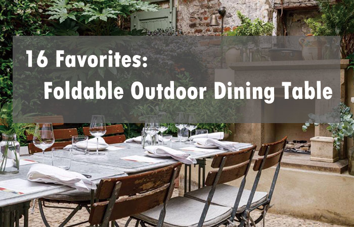 foldable outdoor dining table