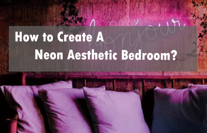 neon aesthetic bedroom