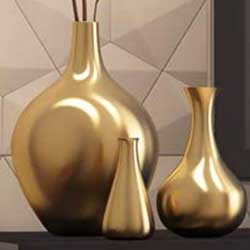 gold vase for black tv stand