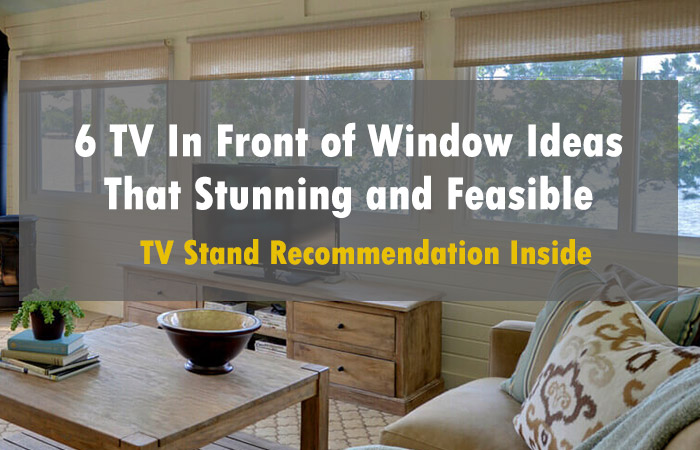 6 feasible and stunning tv in front of window ideas